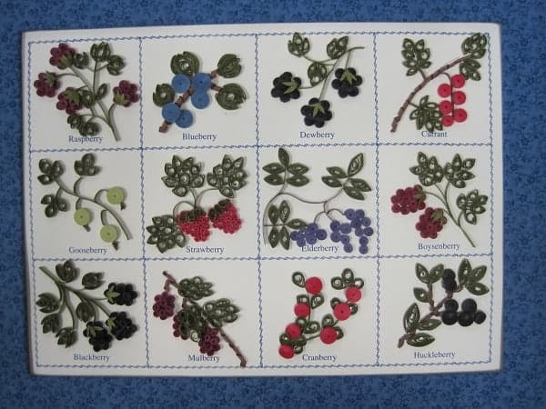 Quilling – Berry Sampler class 7/1/15