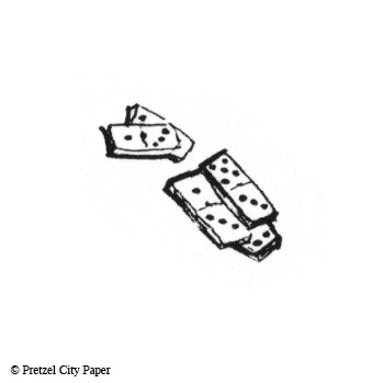 Unmounted Rubber Stamp Set Miniature Domino Trees #Mntr-M10