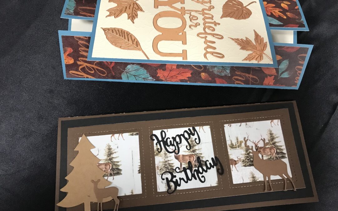 Nov. 23, Tues. Slimline Card Class with Deb Miller. 10 am – noon