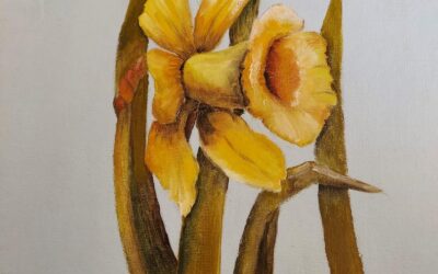 Mar. 22, Tues. Oil Paint Daffodil with Nina. 10 am – noon