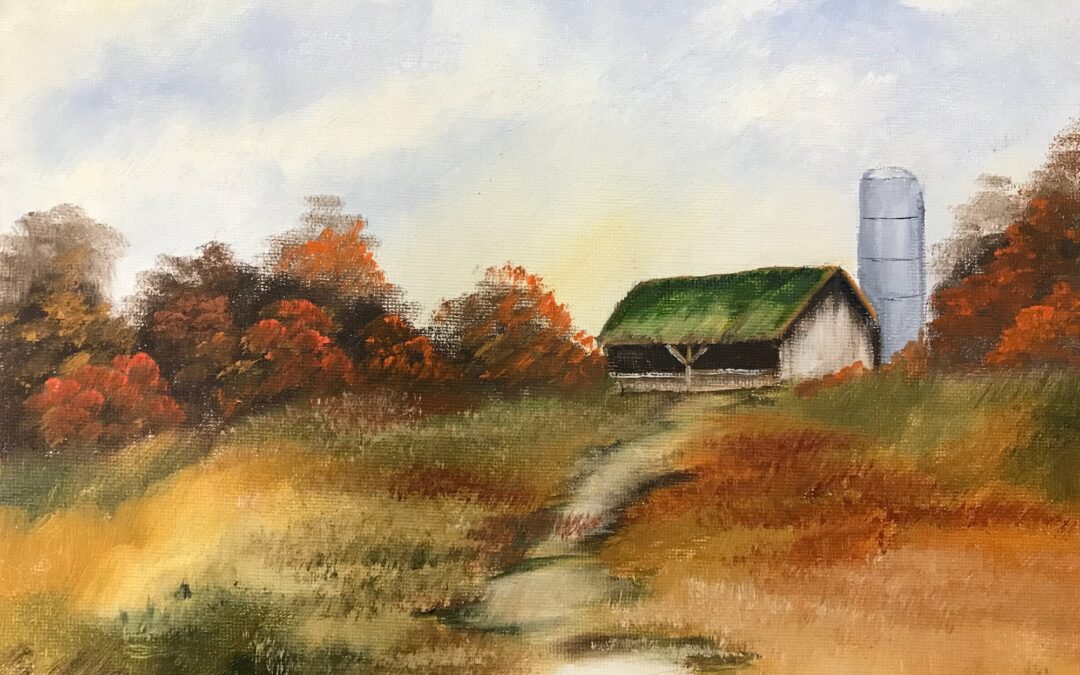 Sept. 27, Tues.  Oil Paint Fall Abandoned Farm with Nina  10:00 – noon