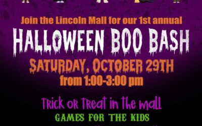 Oct. 29, Sat. Kids activity at PCP! Lincoln Mall Halloween Boo Bash, Trick-Treat 1 -3 pm
