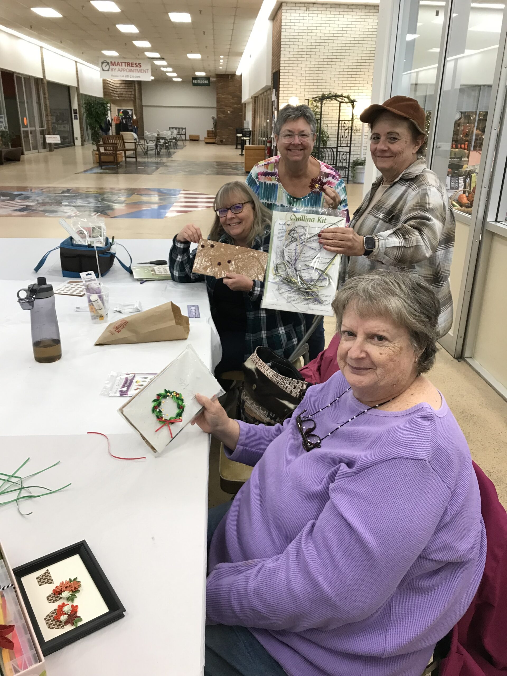 Nov. 30, Weds.  Quilling  1 – 3 pm