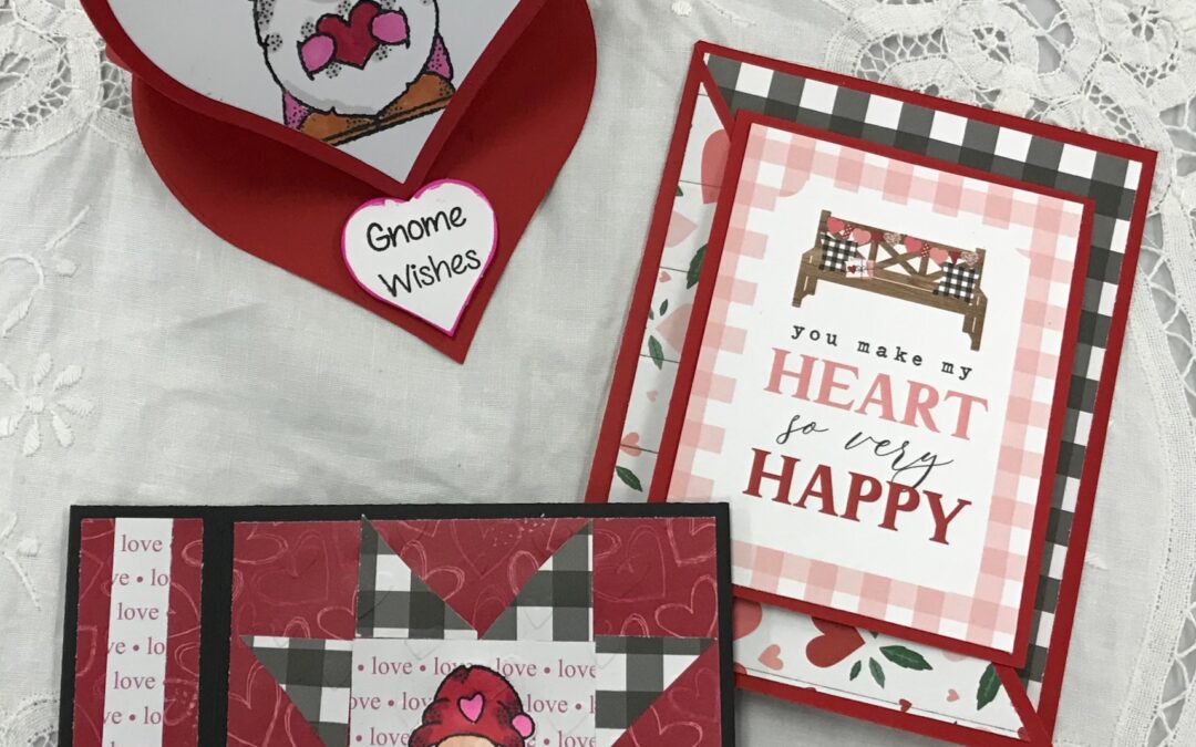 Mon., Feb. 13 – Valentine cards with DEB MILLER!  1-3 pm