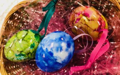 Apr. 4, Tues.  Alcohol Ink Easter Eggs with NINA!  10 – noon