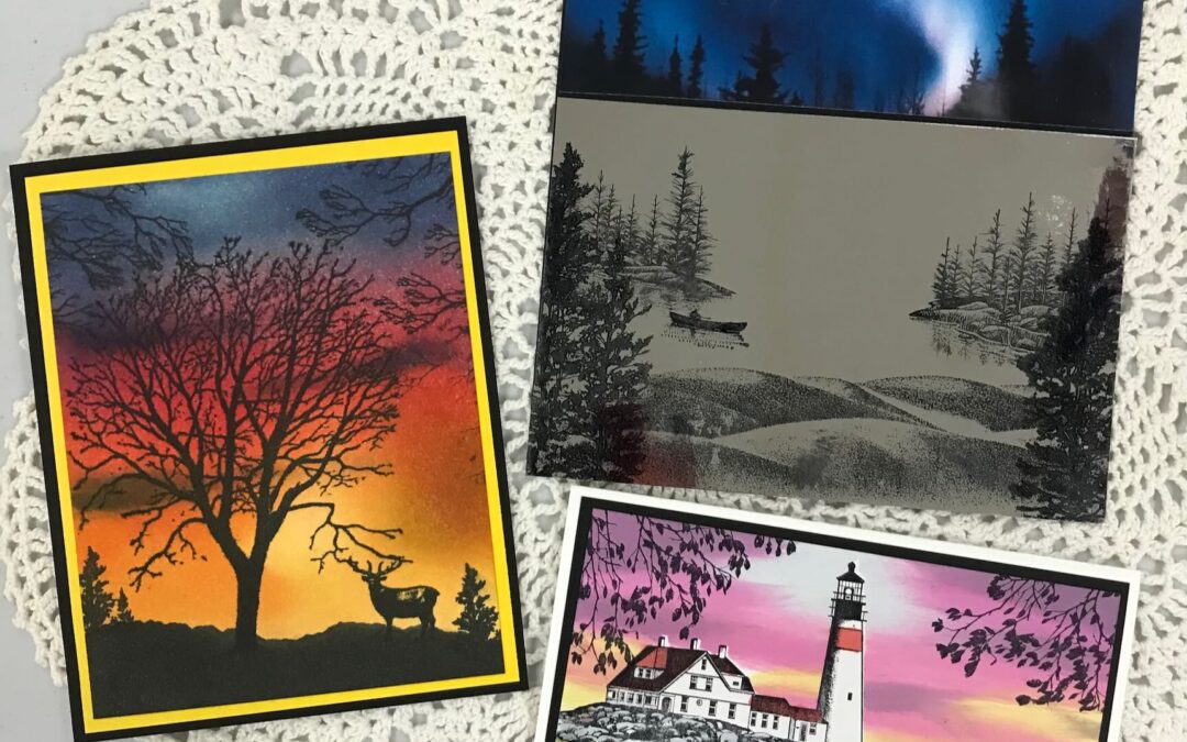 Apr. 20, Sat.  Stampscapes card class with Char. 10:00 – noon